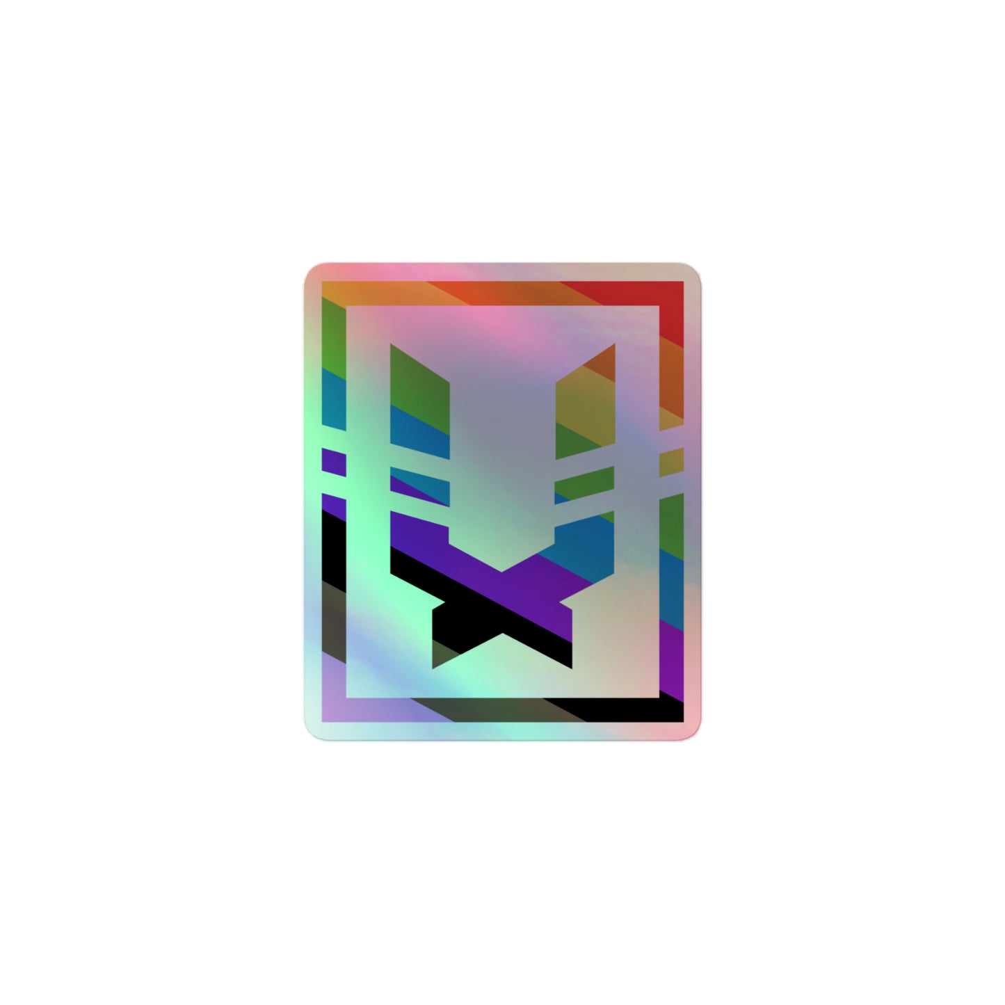 Holographic U Logo pride sticker